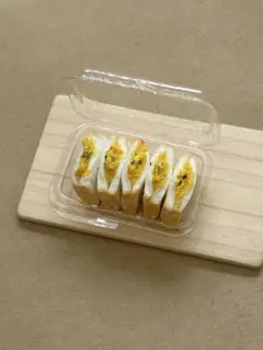 ハンドメイド　ミニチュア　フェイクフード　玉子サンド