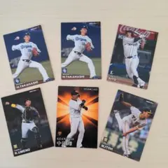 プロ野球 トレーディングカード6枚セット 中田翔はスターカードです