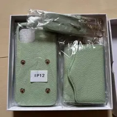 iPhone12ケース　ショルダーストラップ付