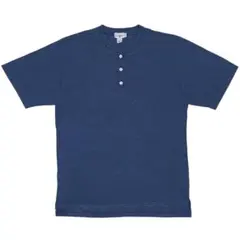 J.CREW ヘンリーネックTシャツ ブルーグレー ネイビー 無地 90sのサムネイル