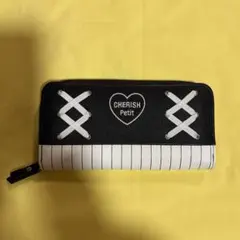 CHERISH Petit 長財布　子供　モノトーン　中古品　財布　汚れあり
