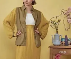 poppy コスモスフリルドッキングシャツ あさぎーにょ キャンディースリーブ