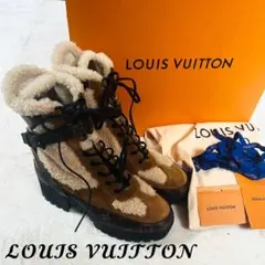 LOUIS VUITTON ルイヴィトン モノグラム ムートン ブーツ ボア38