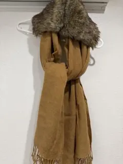 earth music & ecology ファー付き　マフラー