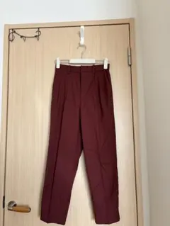 【即購入OK‼️】LOWRYSFARM　タック入りスラックス レディース　赤