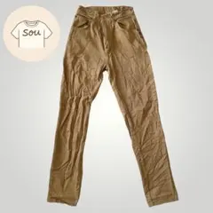 90s風 ハイウエスト フレアチノ ベージュ レディース