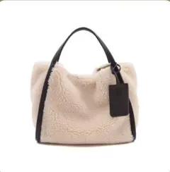 ボアトートバッグ  フェイクファー トートバッグ