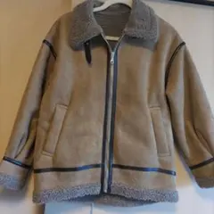 ムートン調　ボアジャケット