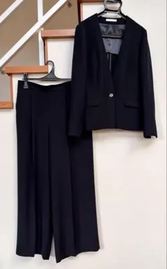 春物 AOKI アオキ レディース スーツ 2点 パンツスーツ ワイドパンツ