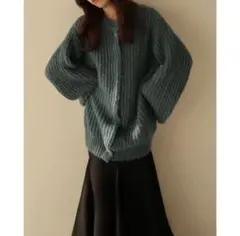 mideal knit cardigan onepieceのサムネイル