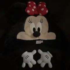 ミニーマウス 帽子 ドットリボン付き