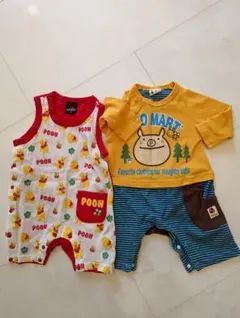 ベビードールのプーさんロンパース　70