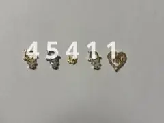 ネイルパーツ 5個セット ゴールド シルバー