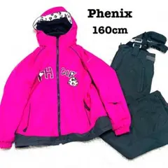 【フェニックス】 スキーウェア セットアップ ロゴ 2way 160cm　ピンク