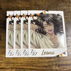 ツイステ くつろぎマイルーム フォト風カード バースデー 箔押し レオナ