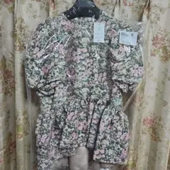 新品ツルバイマリコオイカワ フラワー　ペプラム　花柄【新品、未使用】のサムネイル