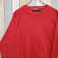 HA478☆パタゴニア☆シンチラフリースプルオーバー☆刺繍ロゴ☆USA製☆赤☆S