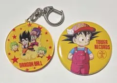ドラゴンボール タワーレコード 悟空 アラレちゃん 缶バッジ 未開封品 
