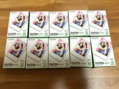 Fujifilm instax mini用の10枚入り チェキフィルム10箱