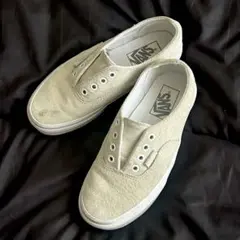 vans スエード　オーセンティック スリッポン　ベージュ　海外規格