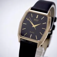 144 稼働 SEIKO 時計　メンズ　ドルチェ 新品ベルト NSAG ゴールド