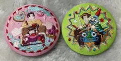 ディズニー　刺繍缶バッジ 2個セット