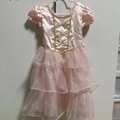 H&M フリル付き　ピンクドレス 4T