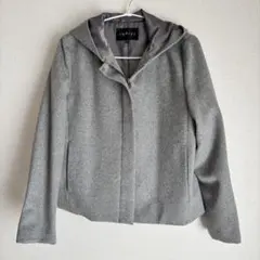 INDIVI ショートコート　ハーフコート　グレー　ジャケット