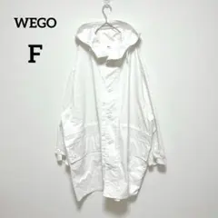 ウィゴー　ミリタリーパーカー　F　白　長袖　ボタンフロント　219