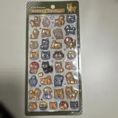 和柄ボンボンドロップシール 柴犬