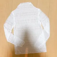 【新品・未使用】透け感ロングTシャツ　プリンセス　おしゃれ　ホワイト