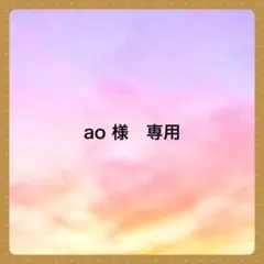 ao 様　専用です