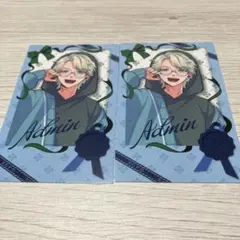 あどみん　グッズセット 缶バッジ アクリルキーホルダー カード