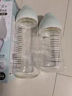 ChuChu 哺乳瓶 160ml 240ml 耐熱ガラス製 2本セット
