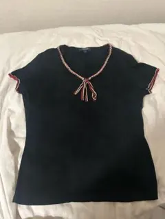 BURBERRY LONDON 半袖カットソー ブラック サイズ2 森ガールのサムネイル