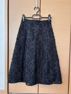 グリーンレーベルリラクシング　レース　フレア　スカート　36