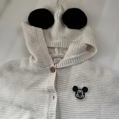 ミッキーマウス ポンチョ アイボリー