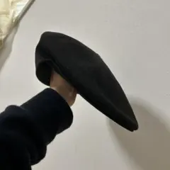 黒夏ニットハンチング帽
