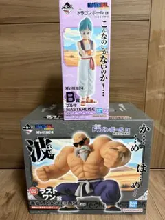 一番くじ　ドラゴンボール  A  亀仙人 フィギュア　おまけ　ブルマ フィギュア 一番くじ ドラゴンボールEX 亀仙人 ラストワン賞 ブルマ B賞 - メルカリ
