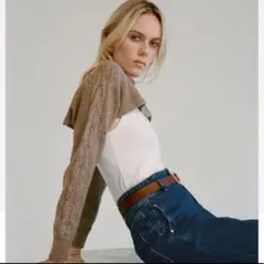 クロップドニットカーディガン