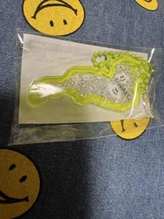 琵琶湖キーホルダー　びわ湖バレイ雲チャーム　イエロー