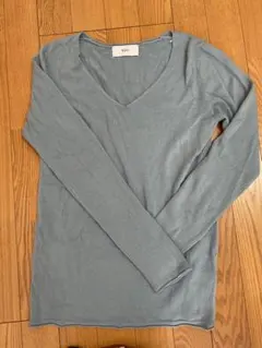 AZUL by moussy ターコイズブルー　ニット