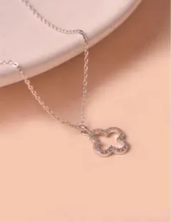 @*n様 シルバー クローバー型 ネックレス