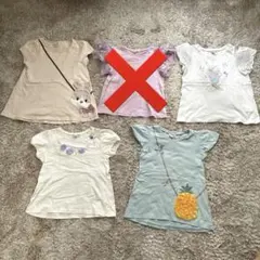 any FAM キッズ 半袖Tシャツ 5枚セット 130cm×4枚