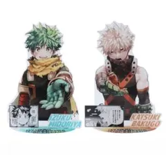 僕のヒーローアカデミア　アクリルGIGAフィギュア　爆豪勝己　緑谷出久　2点