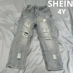 SHEIN ダメージデニムパンツ 4Yのサムネイル