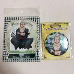 ワンピース　ゾロ　バースデーアクリルスタンド・缶バッジセット