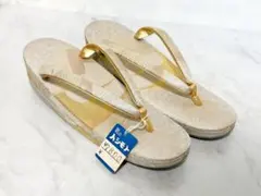 和装 草履　ゴールド シルバー　金銀白　24cm 未使用品