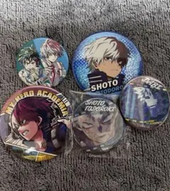 僕のヒーローアカデミア 轟焦凍 荼毘 緑谷出久 缶バッチ