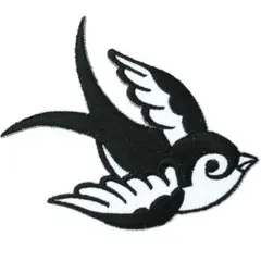 アイロンワッペン つばめ 鳥 とり ツバメ 燕 デザイン